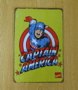 送料無料 キャプテンアメリカ 半身 金属製 メタルサインプレート CAPTAIN AMERICA マーベルコミック MARVEL COMIC マーヴェルコミック...
