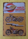 送料無料 ハーレーダビッドソン 1935 金属製 メタルサインプレート HARLEY-DAVIDSON ハーレーダヴィッドソン 看板 ブリキ アンティーク ガレ...
