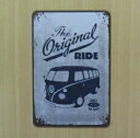 送料無料 ワーゲン タイプ2 バス Original RIDE 金属製 メタルサインプレート フォルクスワーゲン VOLKSWAGEN TYPE2 コンビ マイ...