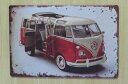 送料無料 ワーゲン タイプ2 マイクロバス 金属製 メタルサインプレート フォルクスワーゲン VOLKSWAGEN TYPE2 コンビ COMBI 看板 ブリキ...