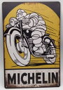 送料無料 ミシュラン オートバイ用 タイヤ 金属製 メタルサインプレート ビバンダム MICHELIN TIRE バイク BIKE 看板 ブリキ アンティーク ...
