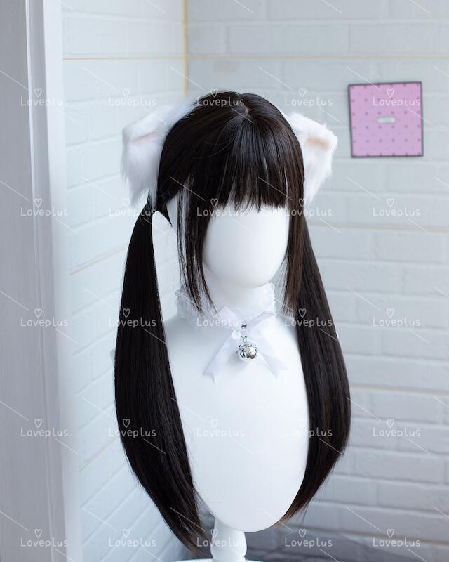【お買い物マラソン】ウィッグ ロング 自然 フルウィッグ バレない セミロング ミディアム 耐熱 可愛い カール かつら 地雷系 量産型 編み オリジナル 手作り 女性 医療用 ブラウン ツインテール 送料無料