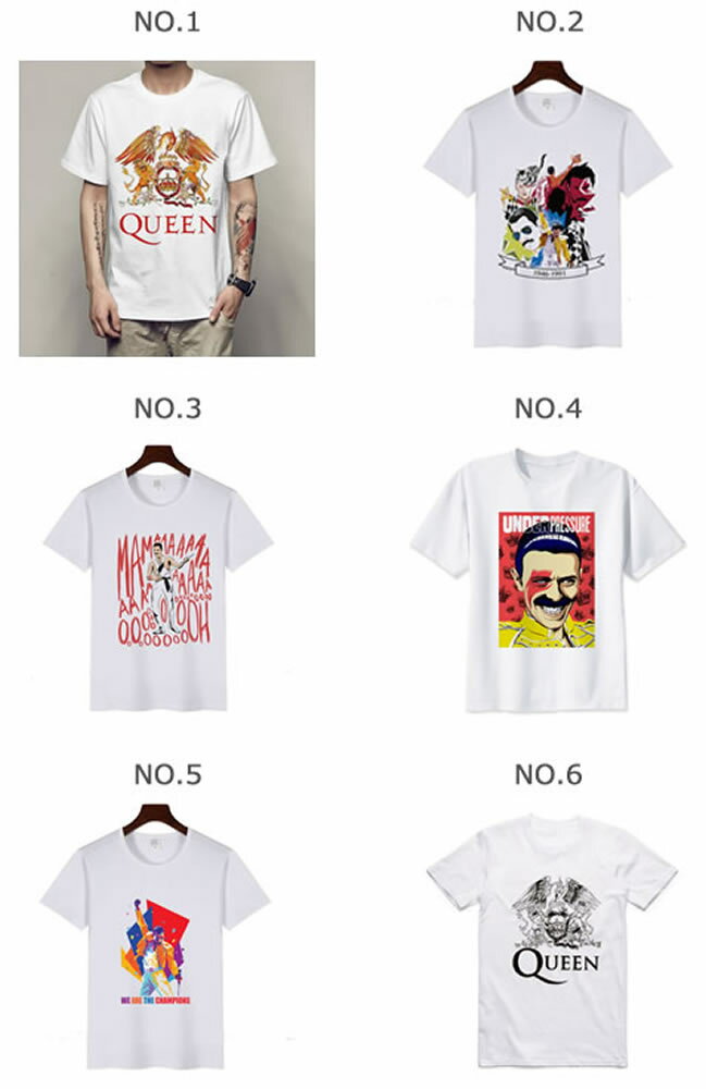 【男女兼用】QUEEN クイーン Tシャツ クィーン ロックTシャツ バンドTシャツ ボヘミアンラプソディ フレディ・マーキュリー Bohemian Rhapsody