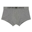 【ネコポス可:2点まで】エンポリオアルマーニ:EAGLE LABEL ボクサーパンツ (ダークグレーメランジェ)[ボクサーパンツ/ 男性下着/ メンズインナー/...