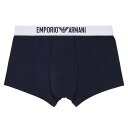 エンポリオアルマーニ:BASIC MICROFIBER ボクサーパンツ (アルマーニ・ブルー)[ボクサーパンツ/ 男性下着/ メンズインナー/人気ブランド/おす...