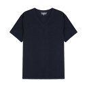 【ネコポス可:1点まで】ブレッド&ボクサーズ:ORGANIC COTTON V-NECK Tシャツ (ダークネイビー)[ボクサーパンツ/ 男性下着/ メンズイン...
