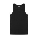 【ネコポス可:1点まで】ブレッド&ボクサーズ:ORGANIC COTTON RIBBED タンクトップ (ブラック)[ボクサーパンツ/ 男性下着/ メンズインナ...