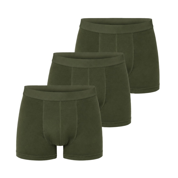 ブレッド＆ボクサーズ：ORGANIC COTTON ボクサーブリーフ 3PK (アーミーグリーン)[ ...