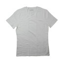ブレッド&ボクサーズ:MEN'S VネックTシャツ (ホワイト)[Tシャツ 男性下着 メンズインナー 人気ブランド おすすめギフト 誕生日プレゼント メンズファ...
