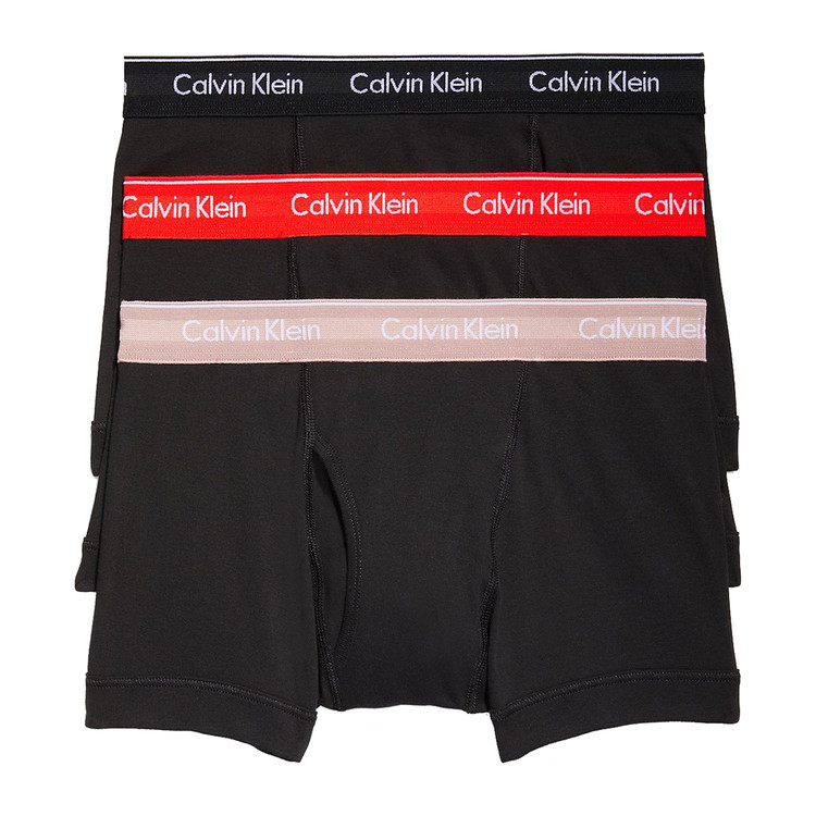 カルバン・クライン カルバンクライン：COTTON CLASSICS ボクサーパンツ 3PK (W：サマーサープ/フィエスタ/ブラック)[ボクサーパンツ/ 男性下着/ メンズインナー/人気ブランド/おすすめギフト/誕生日プレゼント/メンズファッション]