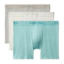 カルバンクライン:MODERN MODAL ボクサーブリーフ 3PK (グレーヘザー/チョーク/ソルトウォーターアクア)[ボクサーパンツ/ 男性下着/ メンズイ...