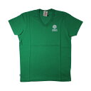 フランクリン&マーシャル:ワンポイントエンブレム VネックTシャツ (グリーン)[Tシャツ 男性下着 メンズインナー 人気ブランド おすすめギフト 誕生日プレゼ...
