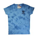 フランクリン&マーシャル:タイダイ染め ロゴプリント Tシャツ (ブルー)[Tシャツ 男性下着 メンズインナー 人気ブランド おすすめギフト 誕生日プレゼント ...