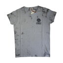 フランクリン&マーシャル:タイダイ染め ロゴプリント Tシャツ (グレー)[Tシャツ 男性下着 メンズインナー 人気ブランド おすすめギフト 誕生日プレゼント ...