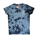 フランクリン&マーシャル:タイダイ染め ロゴプリント Tシャツ (ネイビー)[Tシャツ 男性下着 メンズインナー 人気ブランド おすすめギフト 誕生日プレゼント...