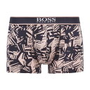 HUGO BOSS ヒューゴボス：24 PRINT ボクサーパンツ (ネイビーパターン)[ボクサーパンツ 男性下着 メンズインナー 人気ブランド おすすめギフト 誕生日プレゼント メンズファッション]