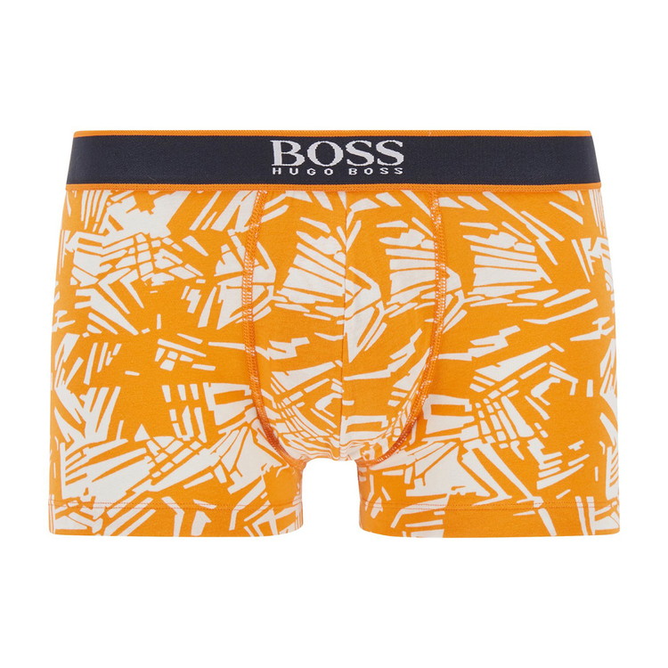 HUGO BOSS ヒューゴボス：24 PRINT ボクサーパンツ (オレンジパターン)[ボクサーパンツ 男性下着 メンズインナー 人気ブランド おすすめギフト 誕生日プレゼント メンズファッション]