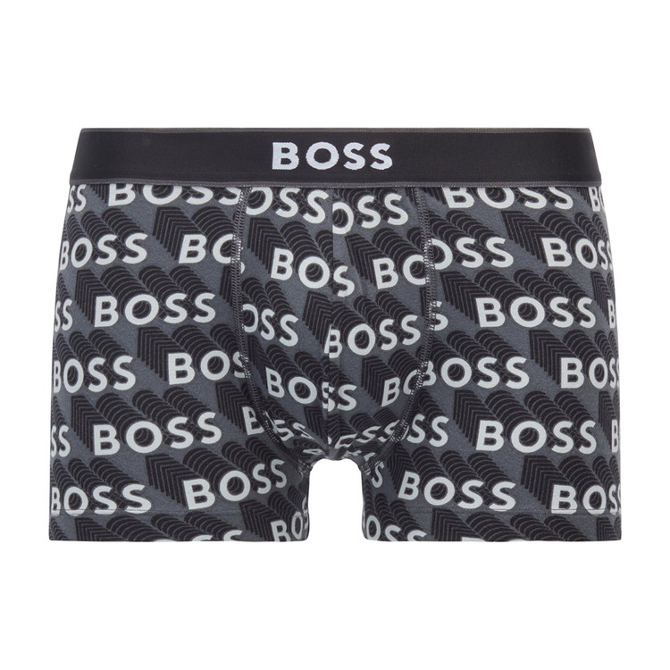 HUGO BOSS ヒューゴボス：24PRINT ボクサーパンツ (ブラック)[ボクサーパンツ/ 男性下着/ メンズインナー/人気ブランド/おすすめギフト/誕生日プレゼント/メンズファッション]