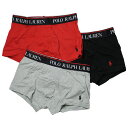 ポロラルフローレン :STRETCH COTTON COLLECTION 3TRUNK (ポロブラック/RL200レッド)