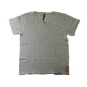 ヌーディージーンズ:ORGANIC COTTON VネックTシャツ (グレー)[Tシャツ 男性下着 メンズインナー 人気ブランド おすすめギフト 誕生日プレゼン...