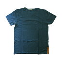 ヌーディージーンズ：ORGANIC COTTON ROUNDNECK POCLET Tシャツ (ブル ...