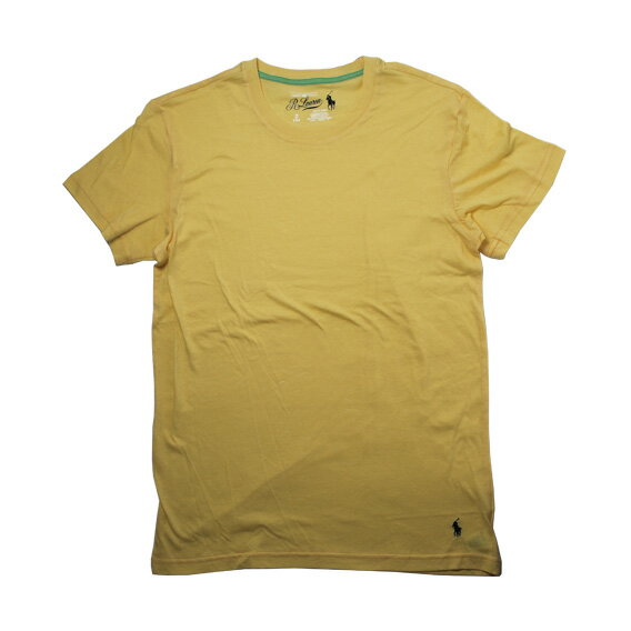 Polo Ralph Lauren ポロラルフローレン：POLO RALPH LAUREN HANGING CREW Tシャツ (イエロー)[Tシャツ 男性下着 メンズインナー 人気ブランド おすすめギフト 誕生日プレゼント メンズファッション]