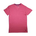 ポロラルフローレン:POLO RALPH LAUREN HANGING VネックTシャツ (ピンク)[Tシャツ 男性下着 メンズインナー 人気ブランド おすすめ...