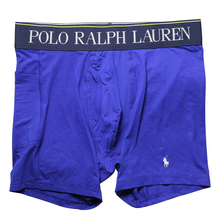 Polo Ralph Lauren 【ネコポス可:2点まで】ポロラルフローレン：4D FLEX - COOLING MICROFIBER with Pocket ボクサーブリーフ (ラグビーロイヤル)[ボクサーパンツ 男性下着 メンズインナー 人気ブランド おすすめギフト 誕生日プレゼント メンズファッション]