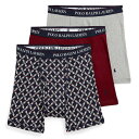 ポロ ラルフローレン ボクサーパンツ メンズ ポロラルフローレン：CLASSIC FIT COTTON ボクサーブリーフ 3PK (クルーズネイビー/クラシックワイン/アンドーバーヘザー)[ボクサーパンツ/ 男性下着/ メンズインナー/人気ブランド/おすすめギフト/誕生日プレゼント/メンズファッション]