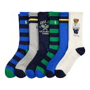 ポロラルフローレン:POLO ATHLETIC CLUB BEAR CREW ソックス 6PK (アソート)[ソックス/ 男性下着/ メンズインナー/人気ブラン...