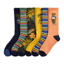 ポロラルフローレン:RL SURF CLUB BEAR CREW ソックス 6PK (アソート)[ソックス/ 男性下着/ メンズインナー/人気ブランド/おすすめ...
