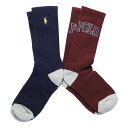 【ネコポス可:1点まで】ポロラルフローレン:VINTAGE POLO ソックス 2PK (ワイン)[ソックス/ 男性下着/ メンズインナー/人気ブランド/おすす...