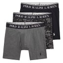 ポロラルフローレン:ORGANIC COTTON ボクサーブリーフ 3PK (チャコール・ヘザー/ナイト・シーニック/ポロ・ブラック)[ボクサーパンツ/ 男性下...