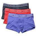 トミーヒルフィガー:FLEX EVOLVE ボクサーブリーフ 3PK (マホガニー)[ボクサーパンツ 男性下着 メンズインナー 人気ブランド おすすめギフト 誕...
