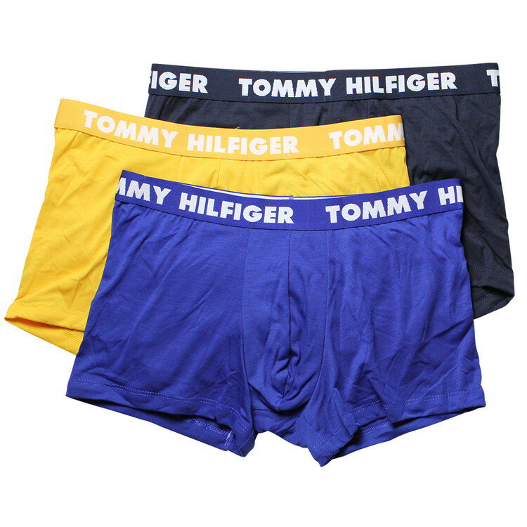 Tommy Hilfiger トミーヒルフィガー：STATEMENT FLEX ボクサーパンツ3PK (コバルト)[ボクサーパンツ/ 男性下着/ メンズインナー/人気ブランド/おすすめギフト/誕生日プレゼント/メンズファッション]
