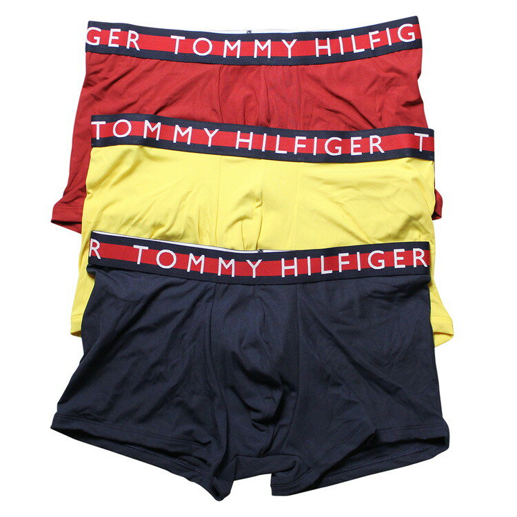 Tommy Hilfiger トミーヒルフィガー：HERITAGE MICRO RIB ボクサーパンツ3PK (ビートレッド)[ボクサーパンツ/ 男性下着/ メンズインナー/人気ブランド/おすすめギフト/誕生日プレゼント/メンズファッション]