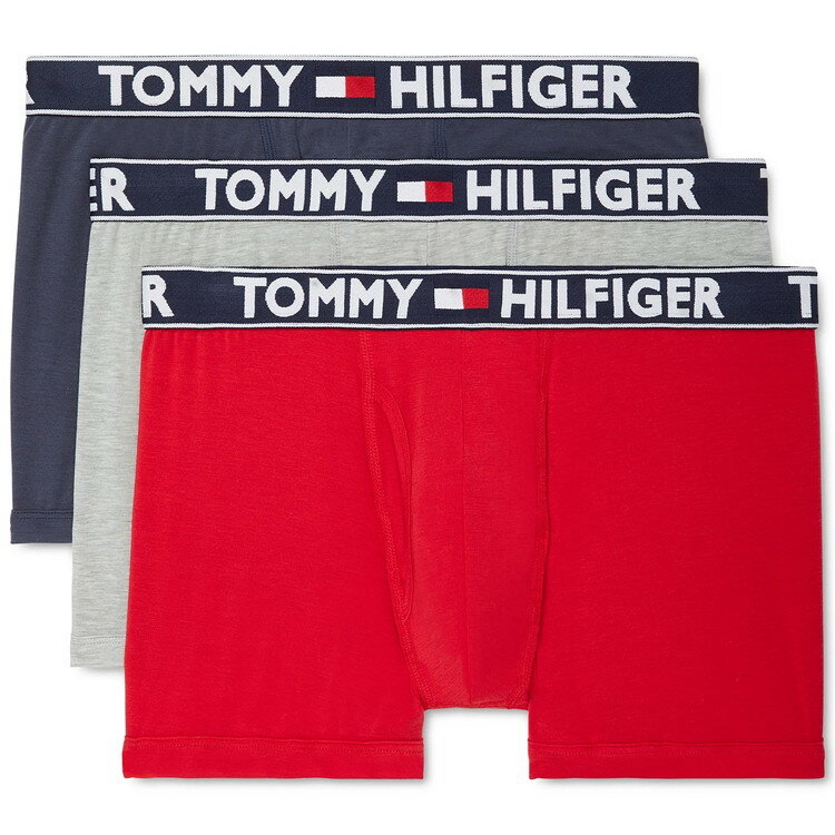 Tommy Hilfiger トミーヒルフィガー：COMFORT EVOLVE ボクサーパンツ (マホガニー/グレーヘザー/ダークネイビー)[ボクサーパンツ 男性下着 メンズインナー 人気ブランド おすすめギフト 誕生日プレゼント メンズファッション]