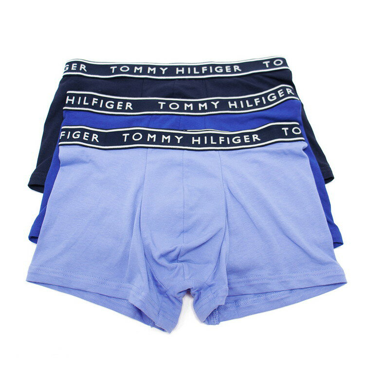 Tommy Hilfiger トミーヒルフィガー：OP COTTON STRETCH ボクサーパンツ3PK (プルシアンブルー)[ボクサーパンツ/ 男性下着/ メンズインナー/人気ブランド/おすすめギフト/誕生日プレゼント/メンズファッション]