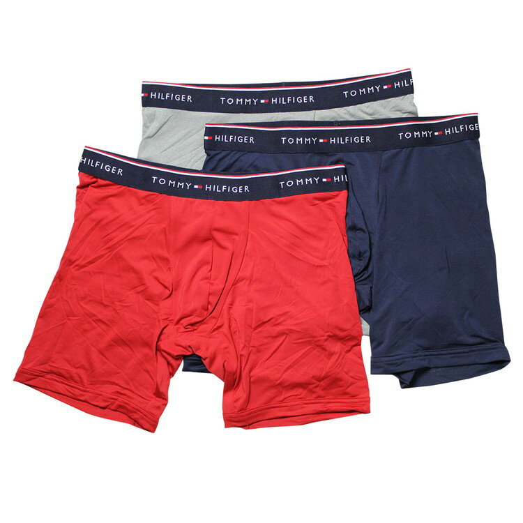 Tommy Hilfiger トミーヒルフィガー：OP MIRCO CLASSICS ボクサーブリーフ3PK (マホガニー)[ボクサーパンツ/ 男性下着/ メンズインナー/人気ブランド/おすすめギフト/誕生日プレゼント/メンズファッション]