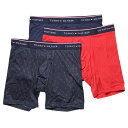 Tommy Hilfiger トミーヒルフィガー：OP MIRCO CLASSICS ボクサーブリーフ3PK (ポート)[ボクサーパンツ/ 男性下着/ メンズインナー/人気ブランド/おすすめギフト/誕生日プレゼント/メンズファッション]