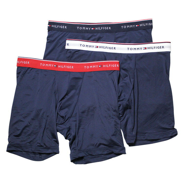 Tommy Hilfiger トミーヒルフィガー：OP MIRCO CLASSICS ボクサーブリーフ3PK (ネイビーマルチ)[ボクサーパンツ/ 男性下着/ メンズインナー/人気ブランド/おすすめギフト/誕生日プレゼント/メンズファッション]