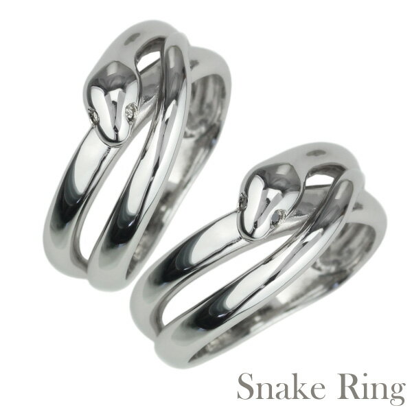 蛇指輪ダイヤモンドリングスネークプ...