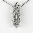 【P5倍 超ポイントアップ祭】ネックレス ダイヤモンド ペンダント レディース ひし形 パヴェ ゴールド k18 18k 18金 ボーナスセール