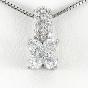 ダイヤモンド ネックレス 18k ペンダント レディース フラワー 花 パヴェ ゴールド k18 18金 ボーナスセール