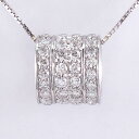 【P5倍 超ポイントアップ祭】ダイヤモンド ネックレス 18k ペンダント レディース サークル アンティーク ゴールド k18 18金 ボーナスセール