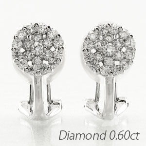 【10%OFF Fashion THE SALE】ダイヤ イヤリング ピアス ダイヤモンド レディース フラワー 花 サークル ゴージャス プラチナ pt900 ボーナスセール auc-luire-10093786 luire サンプル画像3