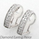 ダイヤ イヤリング ピアス ダイヤモンド レディース パヴェ 透かし フラワー 花 アンティーク ミル打ち 0.5カラット プラチナ pt900 母の日(4)