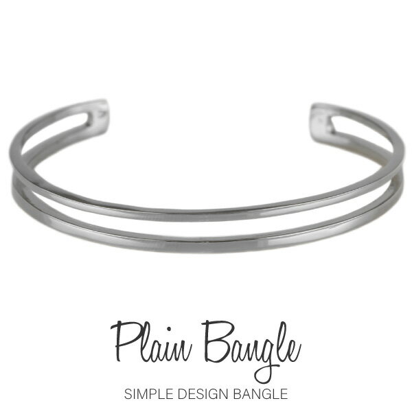 【P5倍 11/30】バングル ブレスレット プラチナ Pt900 Pt900 2連 レディース プレーン オシャレ 平打ち 地金 宝石無し 人気 贈り物 プレ...