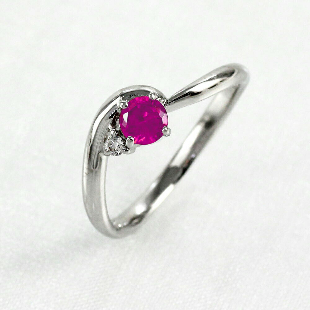 【P5倍 11/30】ピンクサファイア リング カラーストーン 大粒 一粒 ダイヤモンド 指輪 刻印 誕生石 レディース プラチナ900 Pt900 ブラックフライデー