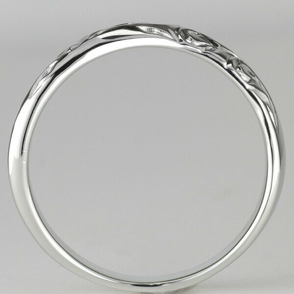 【P5倍 3/1】ハワイアンジュエリー 18金 18k メンズリング スクロール 波 男性 k18 ゴールド 地金リング 彫金 手彫り彫刻 結婚指輪 刻印 人気 プレゼント ギフト 誕生日 記念日 ホワイトデー